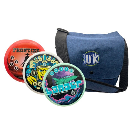 DGUK 3 Disc Starter Set and Satchel Bag