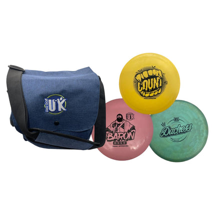 DGUK 3 Disc Starter Set and Satchel Bag